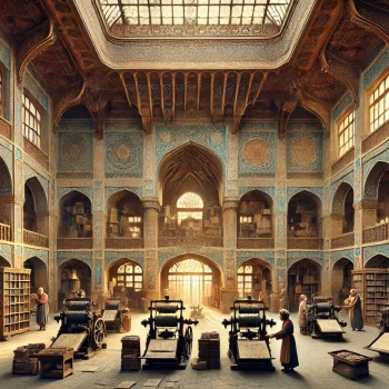 a historic printing house in Iran