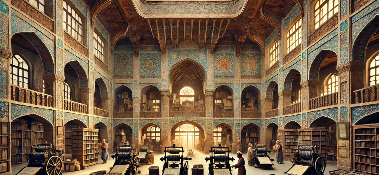 a historic printing house in Iran